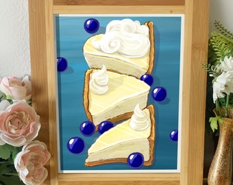 Cheesecakes Print - Cute Cakes - Cake Art - Cheesecake Art - Kitchen Baking Wall Art