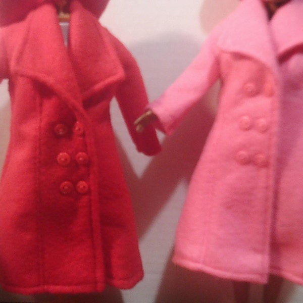 11" Fashion Doll Felt Coats