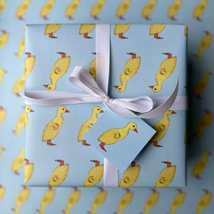 Duckling Wrapping Paper Duckling Baby Duck Wrapping Paper Baby Duck Gift Wrap Baby Shower Wrapping Paper Baby Shower Gift First Birthday 1st