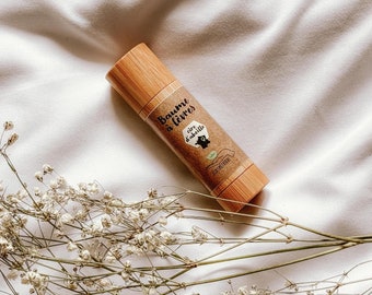 Baume à lèvres cire d'abeille & noix de coco, cosmétique naturel, cosmétique artisanal, idée cadeau, made in France, cadeau anniversaire