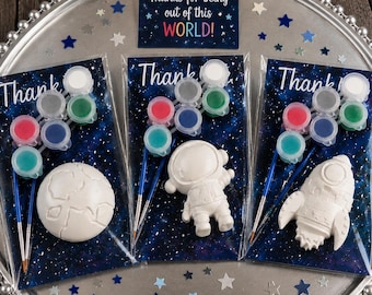 Peignez votre propre kit de fête de l'espace | Activité de peinture d'astronautes, de planètes et de fusées