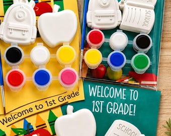 Kit de peinture pour aimants de casier pour la rentrée scolaire - Activité scolaire - Cadeau pour élèves