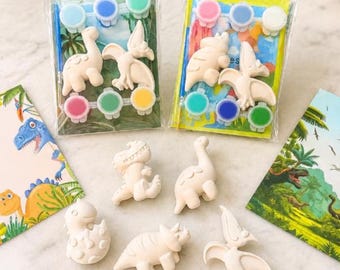 Kit de peinture cadeau Dino pour enfants | Peignez votre propre dinosaure | Activité anniversaire