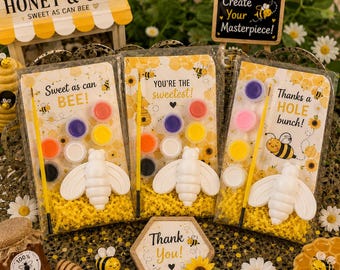 Kit de peinture abeille | Activité manuelle pour enfants, cadeau d'invité, à faire soi-même