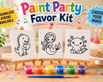 Kit de peinture pour enfants | Ensemble de peinture sur toile avec chevalet et peintures