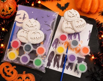 Kit de peinture de citrouilles pour Halloween, kit de bricolage d'Halloween pour enfants, projet scolaire, cadeau pour une fête d'Halloween, activité d'Halloween
