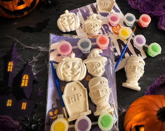 Kit de peinture magnétique pour Halloween, kit de bricolage pour enfants, aimants pour casiers, cadeau pour une fête d'Halloween, activité d'Halloween