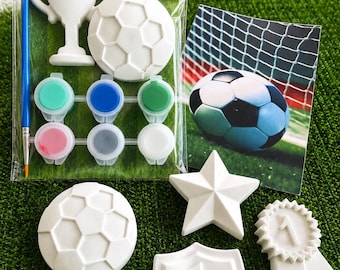 Kit de peinture pour créer son propre ballon de football | Activité sportive pour enfants, cadeau d'invité, cadeau d'équipe