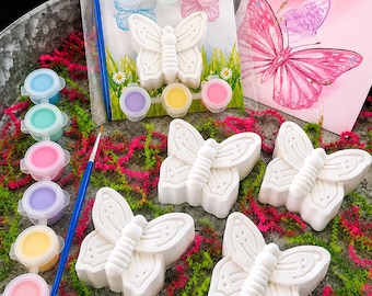 Peignez votre propre kit de papillons pour enfants - Cadeaux créatifs pour fête d'anniversaire
