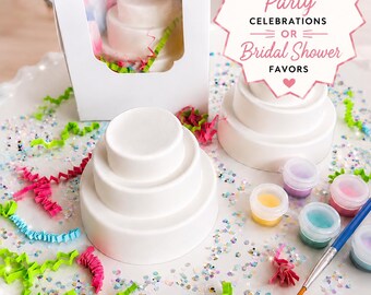 Kit de peinture pour gâteau personnalisé, cadeau de douche nuptiale, activité manuelle d'anniversaire, cadeau de fête