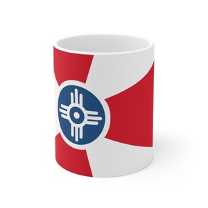 Wichita Flag Ceramic Mug 11oz