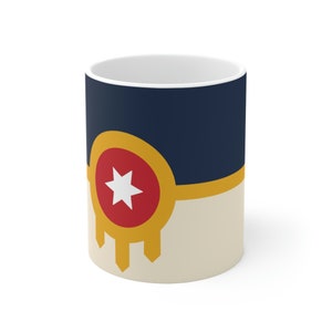 Tulsa City Flagge Keramiktasse 11oz