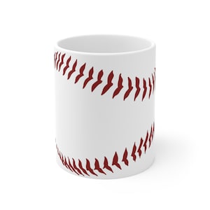 Baseball Seams Ceramic Mug 11oz