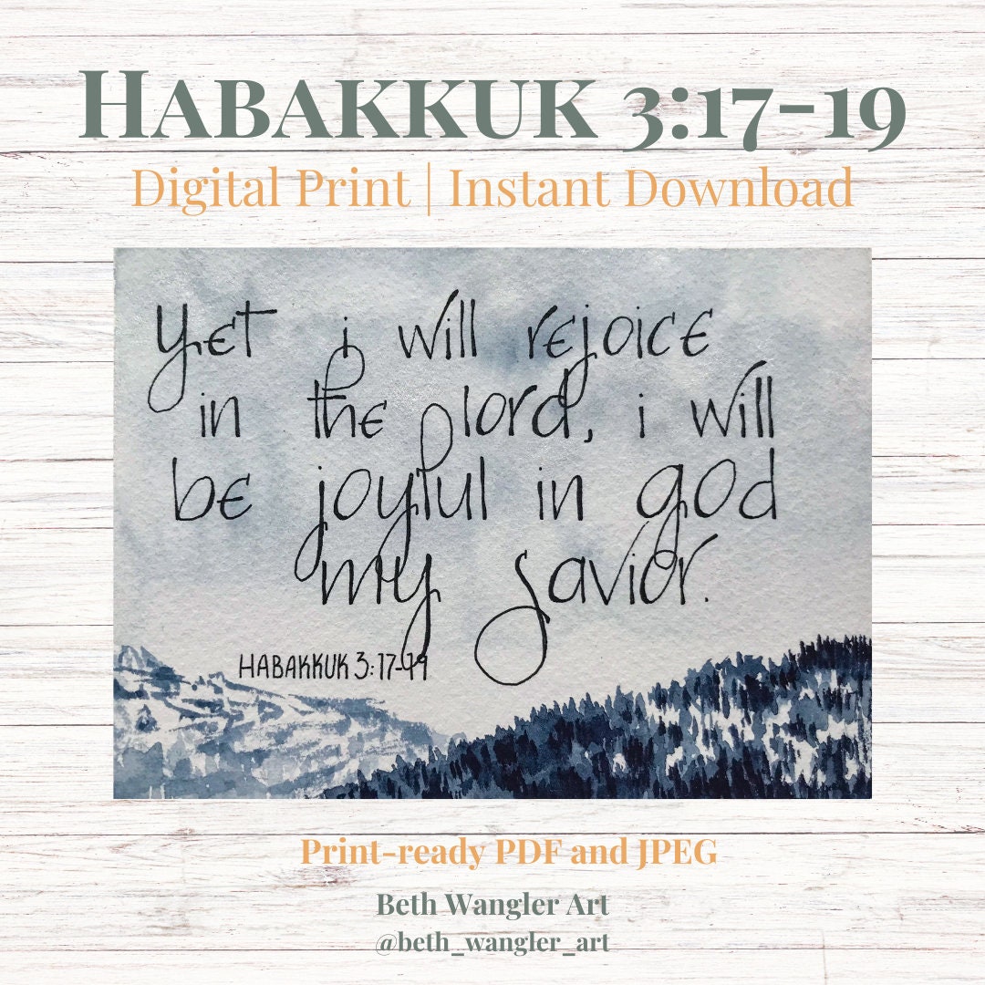 Yet I Will Rejoice {Poster} Yet I Will Rejoice {Poster}