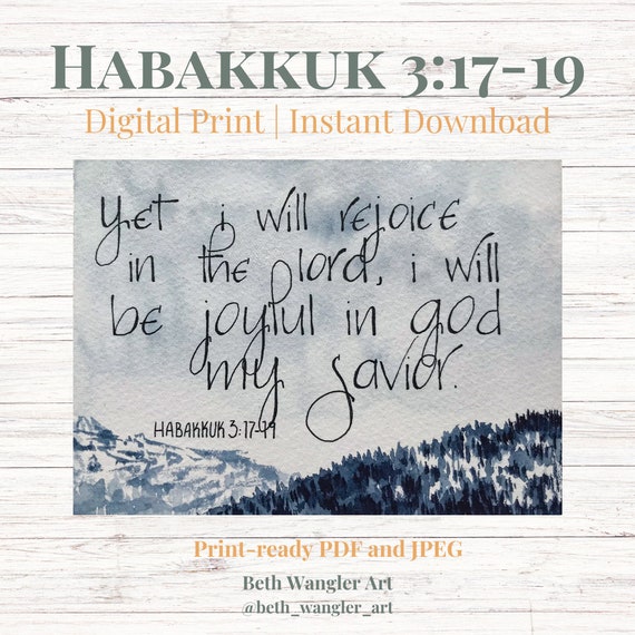 Yet I Will Rejoice {Poster} Yet I Will Rejoice {Poster}