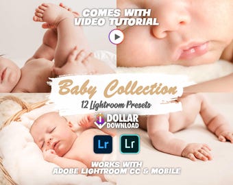 Baby Collection Lightroom Preset Pack – Soft & Dreamy Newborn Photography Presets