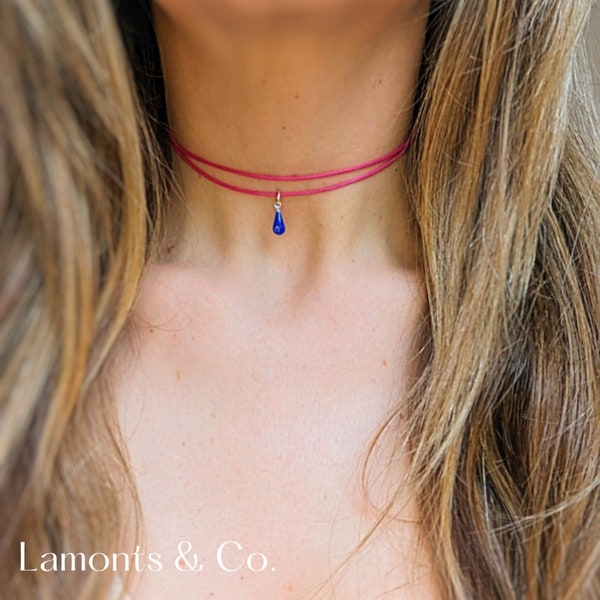 Choker Necklace with silver pendant