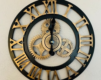 Large Wall Clock Etsy Canada Large Wall Clock Etsy Canada