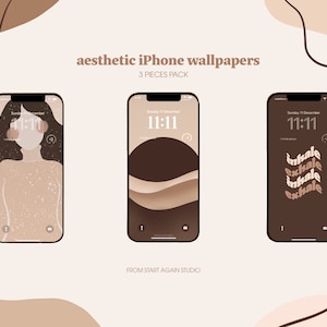 Ästhetisches iPhone Wallpaper, Neutrales iPhone Wallpaper, minimalistisches Wallpaper, sofortiger digitaler Download