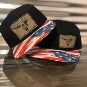 Czapka z łatką ze skóry Flatbill Deadhead USA
