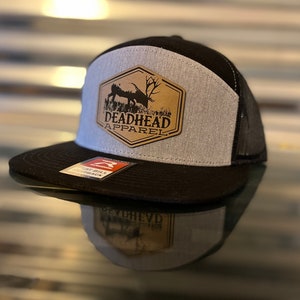 Chapéu Flatbill Deadhead Elk com patch de couro