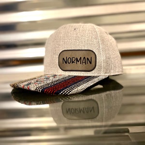 Infant Trucker Aztec SnapBack Leather Engraved