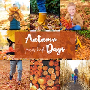 19 fall Lightroom mobile presets, fall presets, autumn presets, orange presets, fall presets lightroom, fall photo filter for iphone samsung