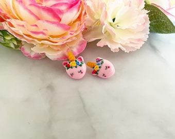 Unicorn stud earrings