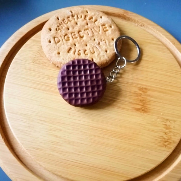 Porte-clés de biscuits au chocolat