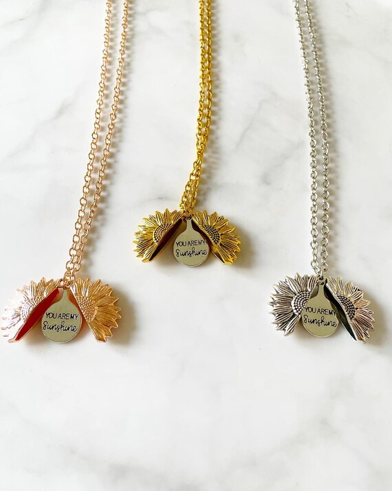 You Are My Sunshine Necklace - Etsy