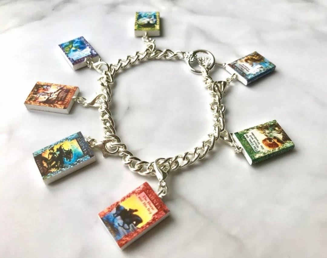 Chronicles Book Charm Bracelet Etsy