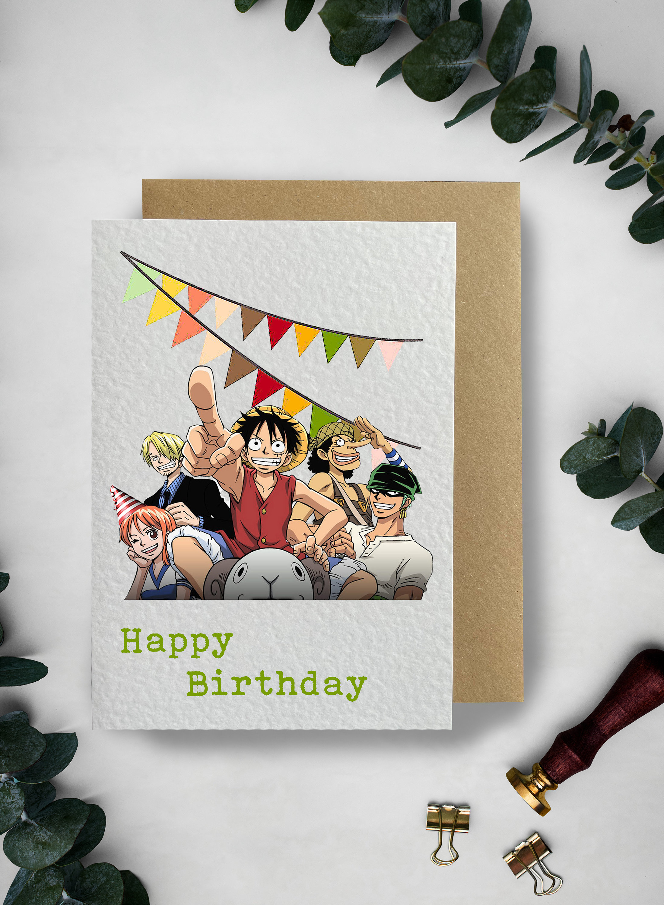 ワンピース ONEPIECE HAPPY BIRTHDAY ブロマイド 初回限定 ピンズ付き
