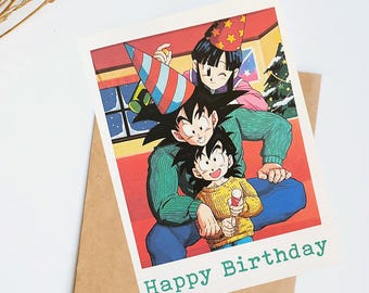 Dragon Ball Z Birthday Card – Anime-inspired Greeting With Goku