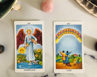 2-Card Quick Guidance Tarot Reading / 1 Question / Career & Finances Tarot Reading / Love Tarot Reading