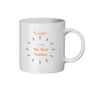 The Best Teacher, Gift Gift, Personalised Gift, Teacher, Unique, Gift, Present For Teacher, Mug Mugs, Teacher Gift, Custom, Hand-made
