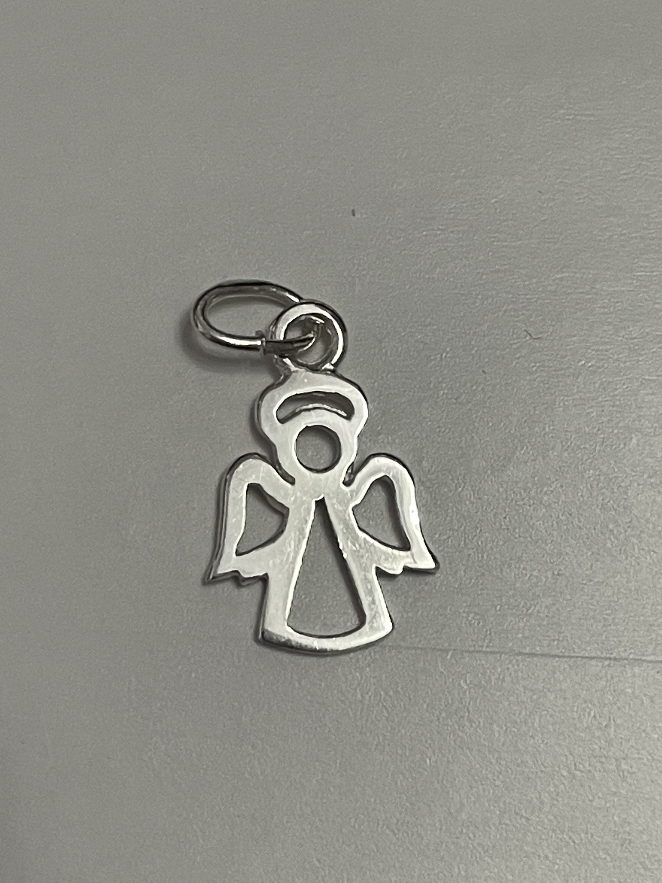 Sterling Silver Angel Charm 925 Etsy UK