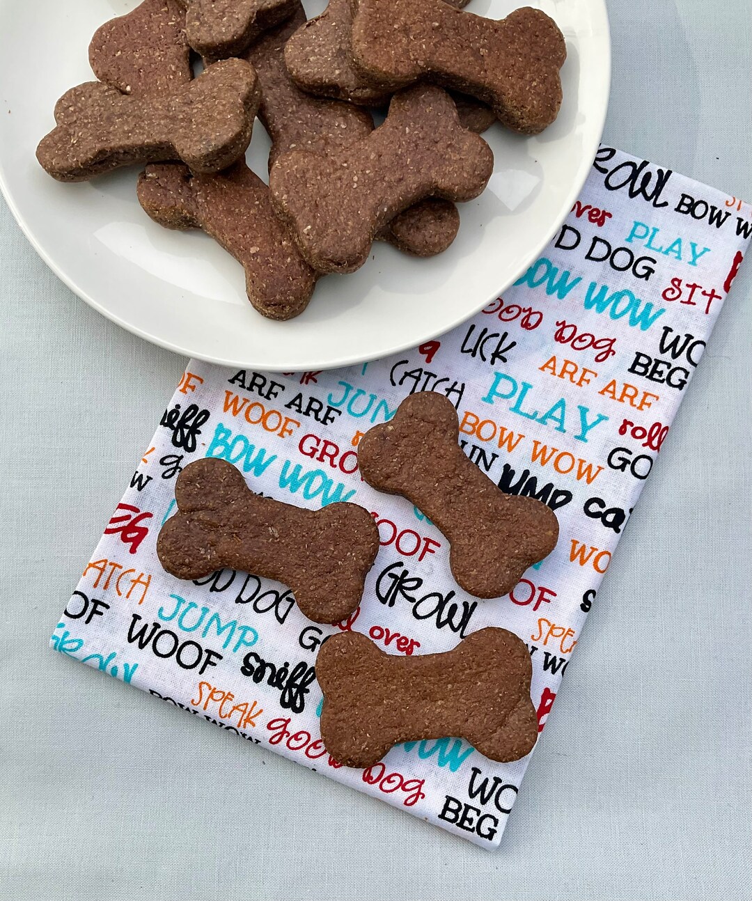 Peanut Butter Carob Biscuits All Natural Homemade Dog Etsy