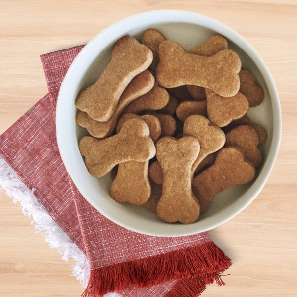 Biscuit au beurre d'arachide, biscuits pour chien entièrement naturels, faits maison, croquants, biscuits à ingrédients limités, paquet de 12 biscuits pour chien, friandises pour chien en bonne santé