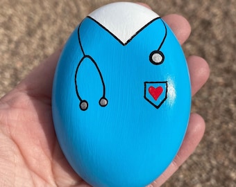 Nurse Painted Rock - Etsy