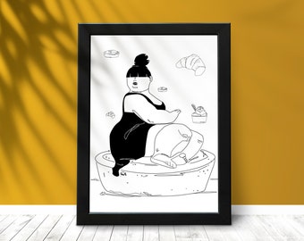 Tribute to Botero / #Good_Mood_Illustrator / Digital Print