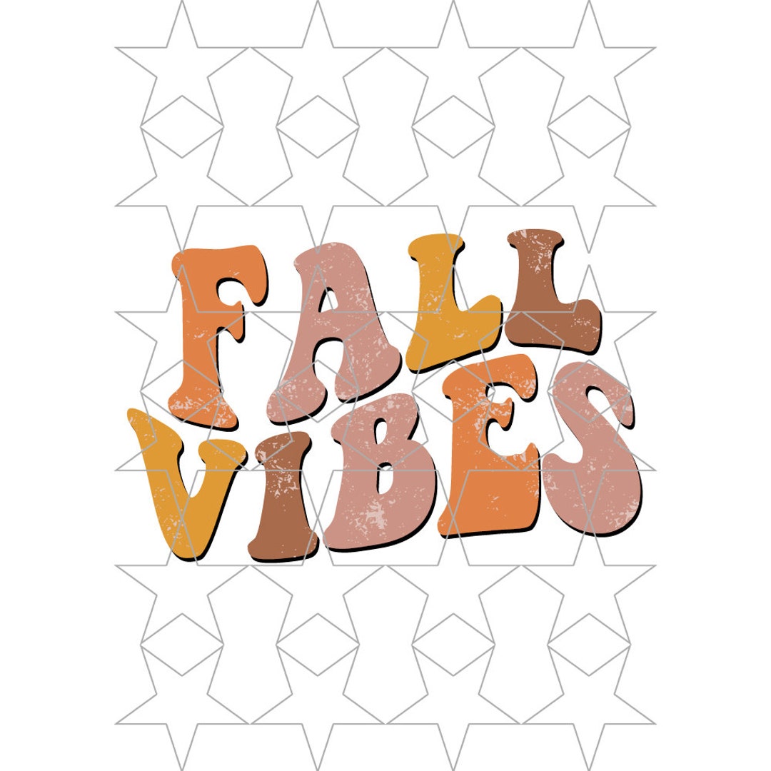 Fall Vibes PNG Autumn Png Retro Png Vintage Autumn Png Sublimation PNG ...