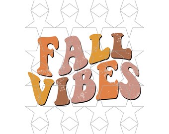 Fall Vibes PNG Autumn Png Retro Png Vintage Autumn Png Sublimation PNG Digital Download Shirt Design