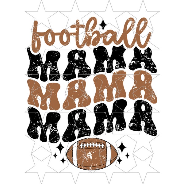 Football Mama Png Footmall Mom Png Sublimation PNG Football Retro Football Png Sports Png Digital Dowbload