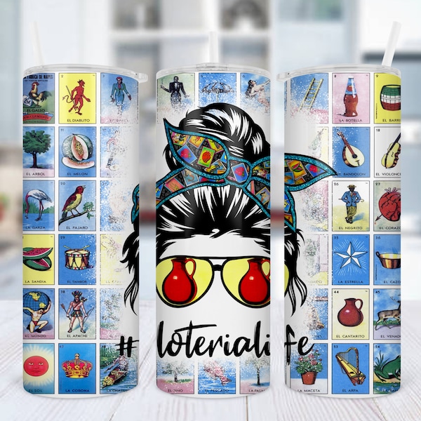 La Loteria Mexicana PNG Loteria Life Png Sublimation PNG 20oz Skinny Tumbler Loteria Png El Cantarito Png Digital Download