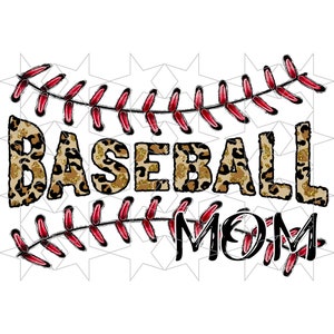 Leopard Baseball Mom  Png Sublimation PNG Sports Cheetah Baseball Mom Retro Distressed Baseball Png Sports Png Digital Download