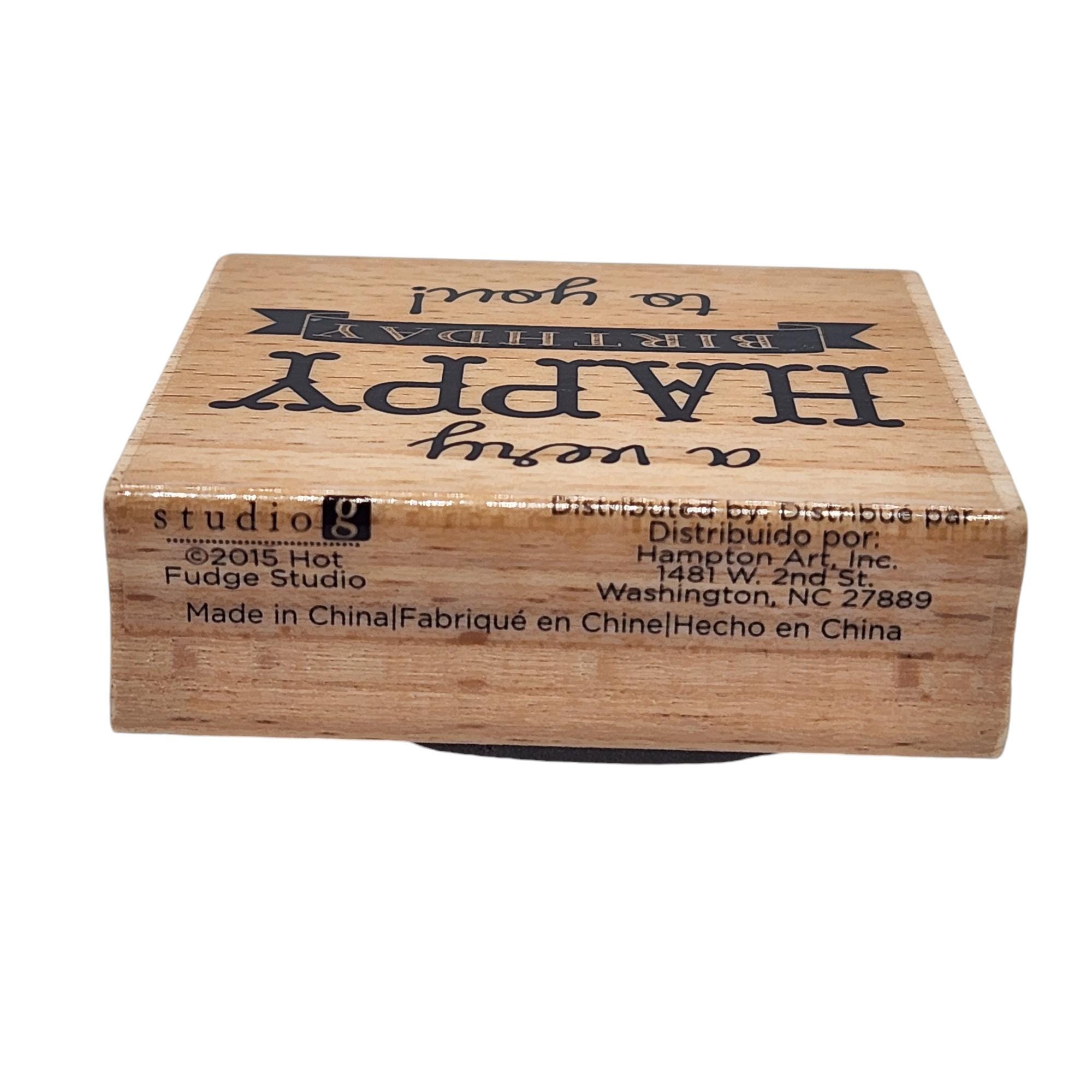 A Very Happy Birthday to You Wood Mounted Rubber Stamp, 2.5 Inches by 2 ...