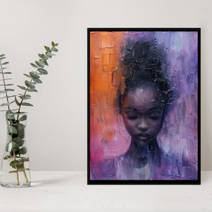 Printable Abstract Wall Art | Black Art |Black Women Art | CHATgpt | High Resolution | Versatile Digital Art | Art Work Print | Wall Art