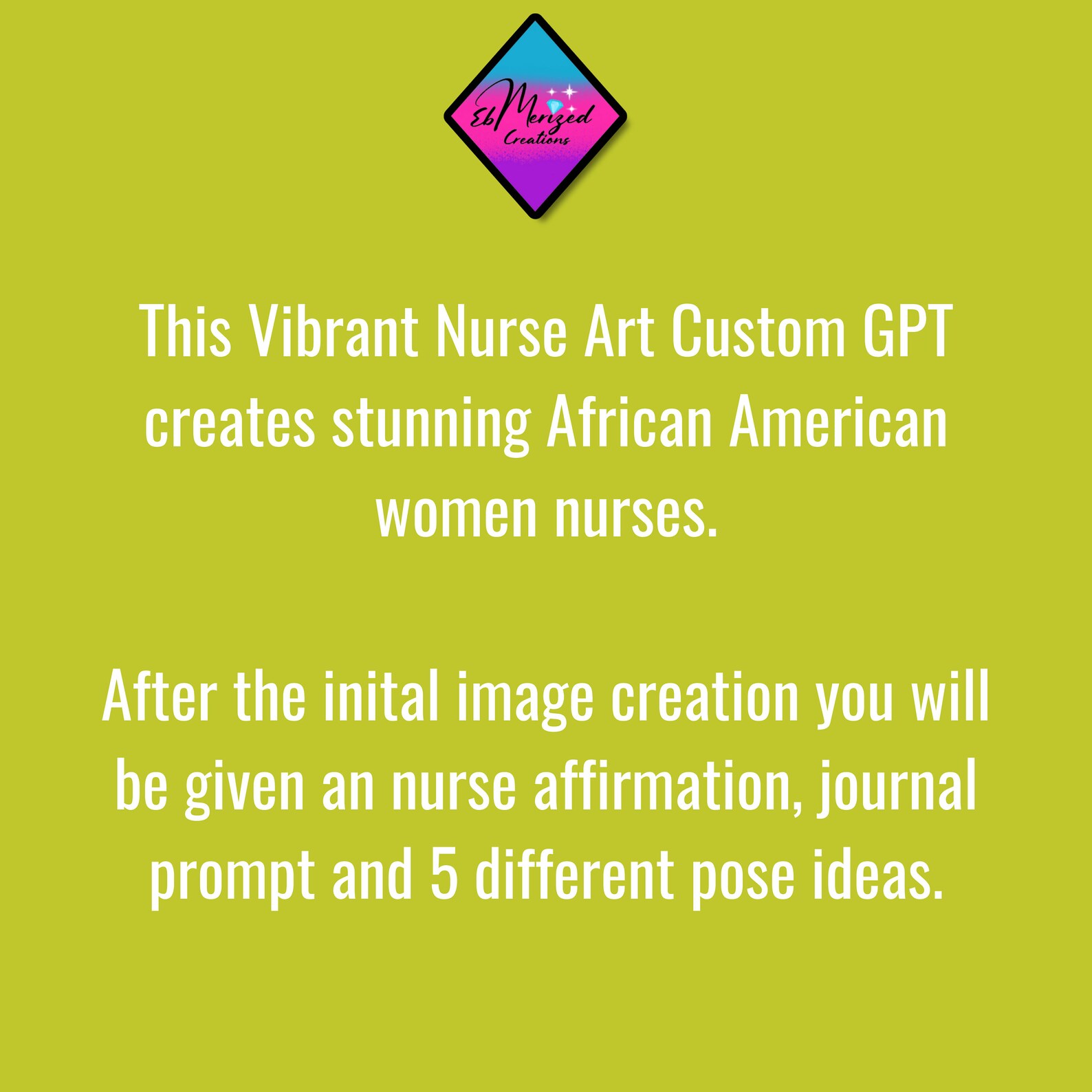 Vibrant Nurse Art Custom GPT: Stunning African American Nurse Images ...
