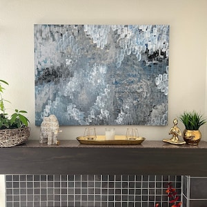 Le silhouette - Acrylic Abstract Painting on Canvas - 30 x 40 in