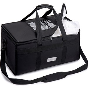 Hot Food Delivery Bag Insulated, Premium Large 53x30x28cm Takeaway Bags Suitable For Cold and Hot Food, Pizza, Home Delivery, Indian Chinese